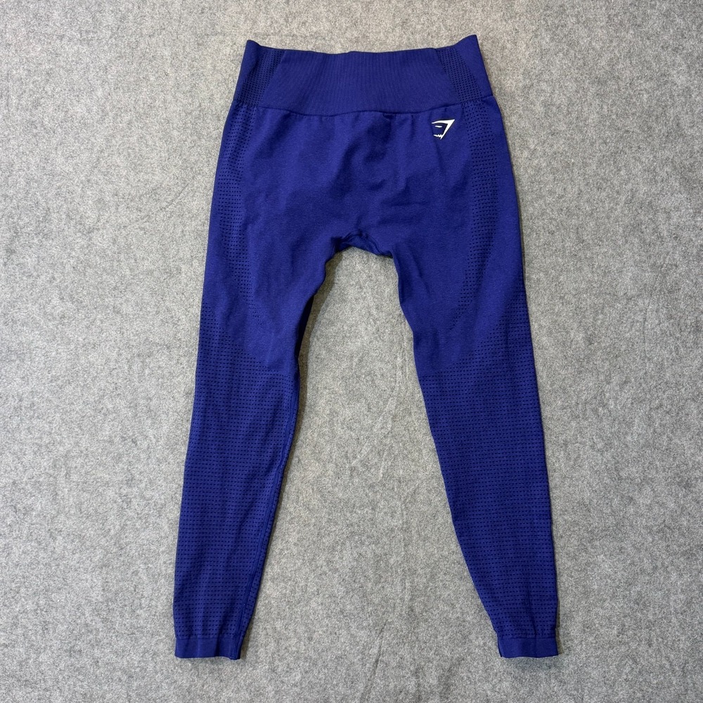 Gymshark Stellar Blue Vital Seamless High Waisted 2.0 Leggings Women's Size L